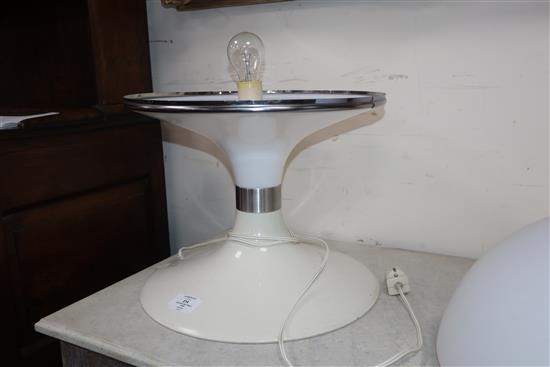 A 1960s mushroom table lamp 50cm high